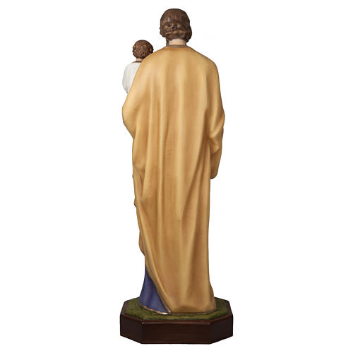 Statua San Giuseppe con Bambino 160 cm vetroresina PER ESTERNO 10