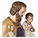 Statua San Giuseppe con Bambino 160 cm vetroresina PER ESTERNO s9