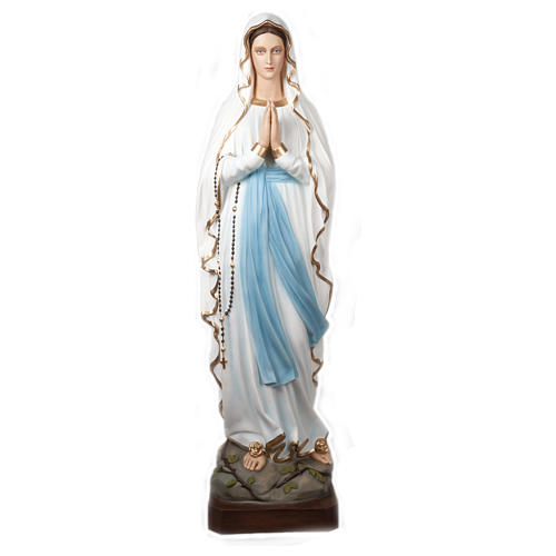 Statue Notre Dame de Lourdes 160 cm fibre de verre POUR EXTÉRIEUR 1