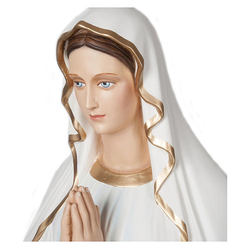 Nossa Senhora de Lourdes 160 cm fibra de vidro PARA EXTERIOR 6