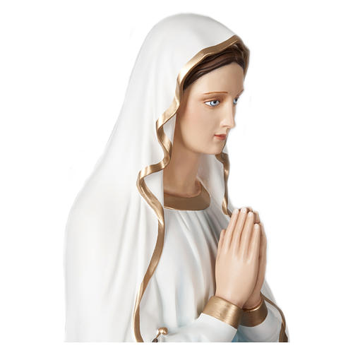 Our Lady of Lourdes Fiberglass Statue 160 cm for OUTDOORS 7