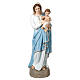 Estatua Virgen con Niño que bendice 85 cm fiberglass PARA EXTERIOR s1