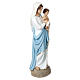 Estatua Virgen con Niño que bendice 85 cm fiberglass PARA EXTERIOR s6