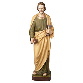 Statue of St. Joseph the Worker in fibreglass 100 cm for EXTERNAL USE