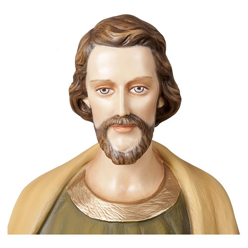 Statue of St. Joseph the Worker in fibreglass 100 cm for EXTERNAL USE 2
