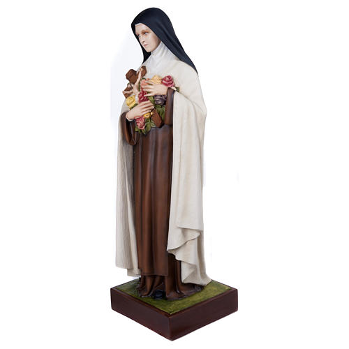 Statue of St. Theresa in fibreglass 100 cm for EXTERNAL USE 4