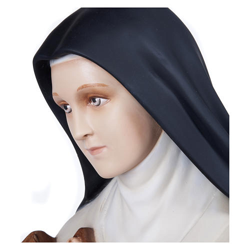 Statue of St. Theresa in fibreglass 100 cm for EXTERNAL USE 5