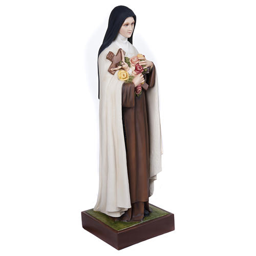 Statue of St. Theresa in fibreglass 100 cm for EXTERNAL USE 6