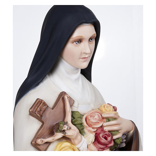 Statue of St. Theresa in fibreglass 100 cm for EXTERNAL USE 7
