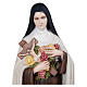 Statue of St. Theresa in fibreglass 100 cm for EXTERNAL USE s2