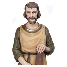 Statue of St. Joseph the Woodworker in fibreglass 80 cm for EXTERNAL USE