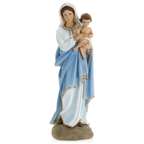 Statue of the Virgin Mary with Baby Jesus in fibreglass 60 cm for EXTERNAL USE 1