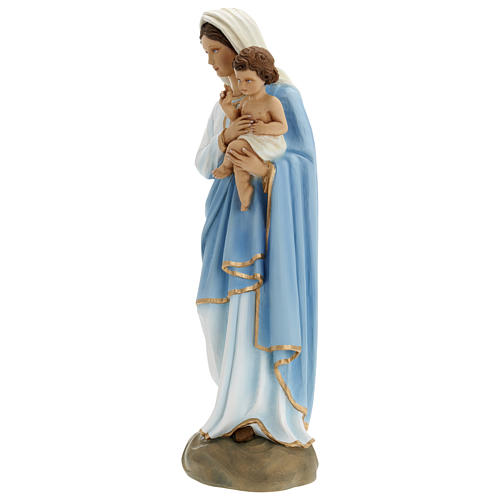 Statue of the Virgin Mary with Baby Jesus in fibreglass 60 cm for EXTERNAL USE 3