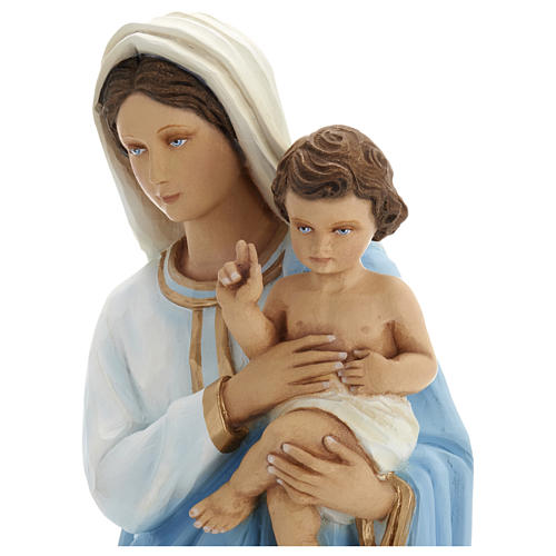 Statue of the Virgin Mary with Baby Jesus in fibreglass 60 cm for EXTERNAL USE 7