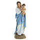 Statue Vierge à l'Enfant 60 cm fibre de verre POUR EXTÉRIEUR s1