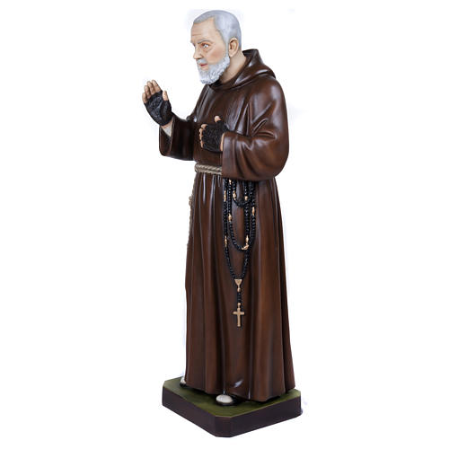 Statue of Padre Pio in fibreglass 110 cm for EXTERNAL USE 4