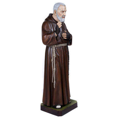 Statue of Padre Pio in fibreglass 110 cm for EXTERNAL USE 7