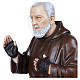 Statue Père Pio fibre de verre 110 cm POUR EXTÉRIEUR s3