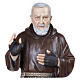 Statue Père Pio fibre de verre 110 cm POUR EXTÉRIEUR s6