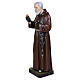Statua Padre Pio 110 cm vetroresina PER ESTERNO s4