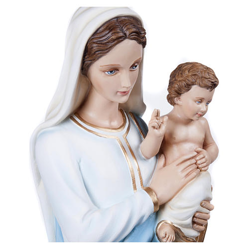 Statue Gottesmutter mit Christkind 100cm Fiberglas AUSSENGEBRAUCH 7