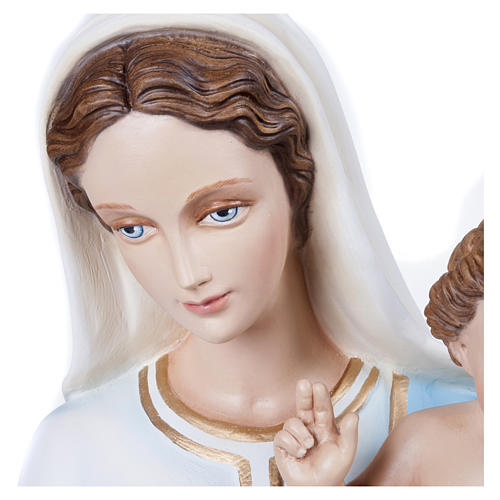 Statue of the Virgin Mary with Baby Jesus in fibreglass 100 cm for EXTERNAL USE 4