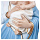 Vierge avec enfant fibre de verre de 100 cm POUR EXTÉRIEUR s8