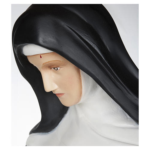 Saint Rita of Cascia Fiberglass Statue 100 cm FOR OUTDOORS 4