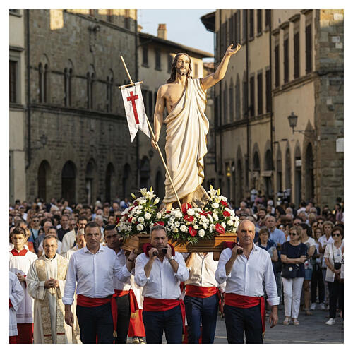 Statue of Resurrected Christ in fibreglass 85 cm for EXTERNAL USE 2
