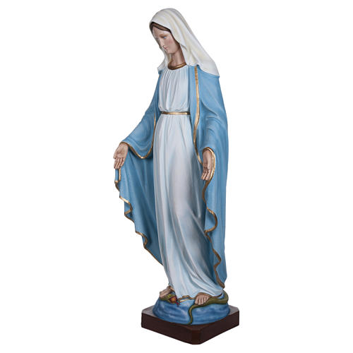 Statue of the Immaculate Virgin Mary in fibreglass 130 cm for EXTERNAL USE 3