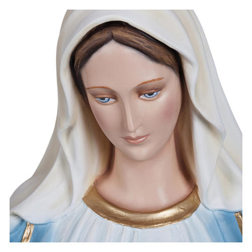 Statue of the Immaculate Virgin Mary in fibreglass 130 cm for EXTERNAL USE 4