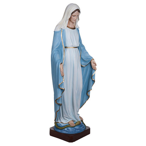 Statue of the Immaculate Virgin Mary in fibreglass 130 cm for EXTERNAL USE 8