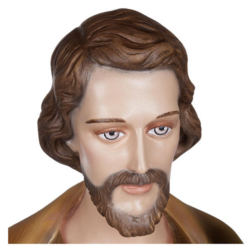 Statue of St. Joseph with Baby Jesus in fibreglass 100 cm for EXTERNAL USE 5