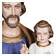 Statue of St. Joseph with Baby Jesus in fibreglass 100 cm for EXTERNAL USE s10