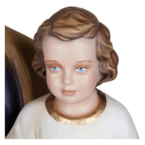 Saint Joseph with Child Jesus Blessing Statue in Fiberglass 100 cm FOR OUTDOORS 6