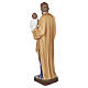 Saint Joseph with Child Jesus Blessing Statue in Fiberglass 100 cm FOR OUTDOORS s11