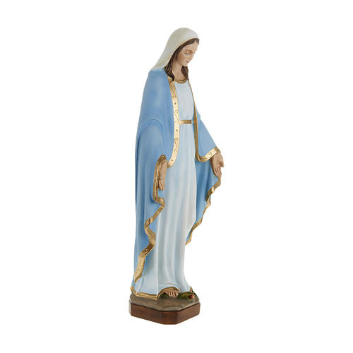 Statue of Our Lady of Miracles with sky blue cape in fibreglass 60 cm for EXTERNAL USE 4