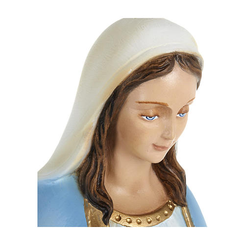 Statue of Our Lady of Miracles with sky blue cape in fibreglass 60 cm for EXTERNAL USE 5