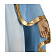 Statue of Our Lady of Miracles with sky blue cape in fibreglass 60 cm for EXTERNAL USE s6