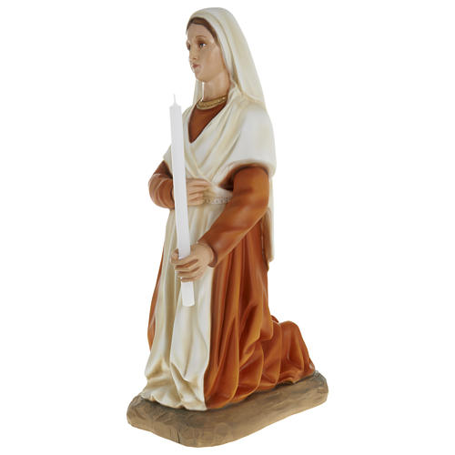 Statue of St. Bernadette in fibreglass 63 cm for EXTERNAL USE 4