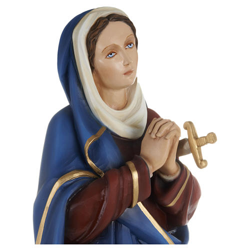 Statue of Our Lady of Sorrows with joined hands in fibreglass 80 cm for EXTERNAL USE 4