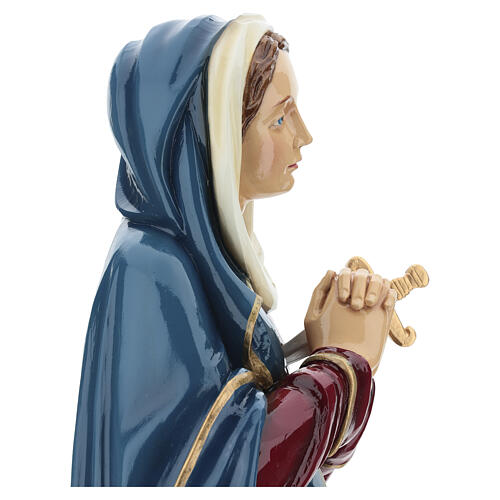 Statue of Our Lady of Sorrows with joined hands in fibreglass 80 cm for EXTERNAL USE 9