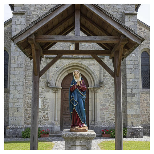 Statua Addolorata mani giunte 80 cm fiberglass PER ESTERNO 2