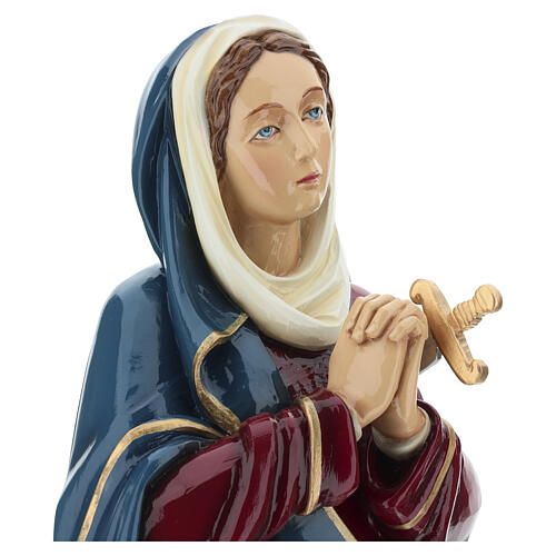 Imagem Nossa Senhora das Dores mãos juntas 80 cm fibra de vidro PARA EXTERIOR 3