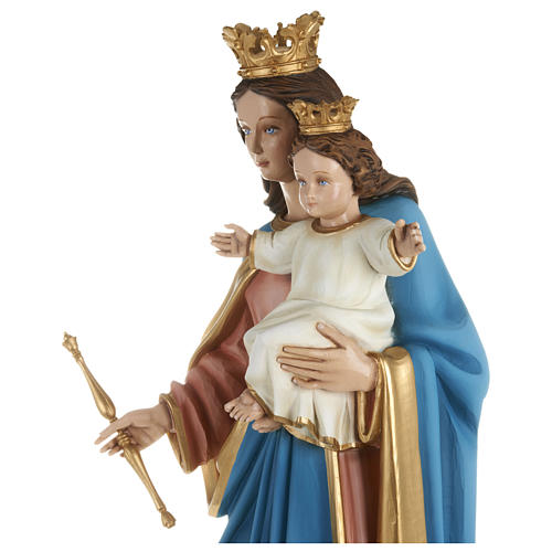 Statue of Our Lady of Help holding Baby Jesus in fibreglass 80 cm for EXTERNAL USE 4