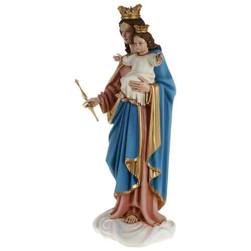 Statue of Our Lady of Help holding Baby Jesus in fibreglass 80 cm for EXTERNAL USE 6
