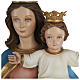 Statue of Our Lady of Help holding Baby Jesus in fibreglass 80 cm for EXTERNAL USE s2