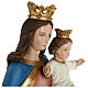 Statue Marie Auxiliatrice avec enfant 80 cm fibre de verre POUR EXTÉRIEUR s7