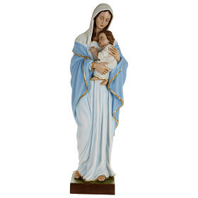 Statue of the Virgin Mary holding Baby Jesus in fibreglass 80 cm for EXTERNAL USE