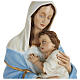 Statue of the Virgin Mary holding Baby Jesus in fibreglass 80 cm for EXTERNAL USE s2
